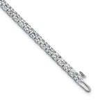 14k White Gold  7 carat Lab Grown Diamond VS+ F+ Complete Tennis Bracelet - Sophia Jewelers