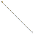 14k 7 carat Lab Grown Diamond VS+ F+ Complete Tennis Bracelet - Sophia Jewelers