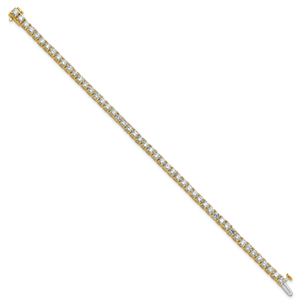 14k 7 carat Lab Grown Diamond VS/SI+ G+ Complete Tennis Bracelet - Sophia Jewelers
