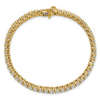 14k 7 carat Lab Grown Diamond VS/SI+ G+ Complete Tennis Bracelet - Sophia Jewelers