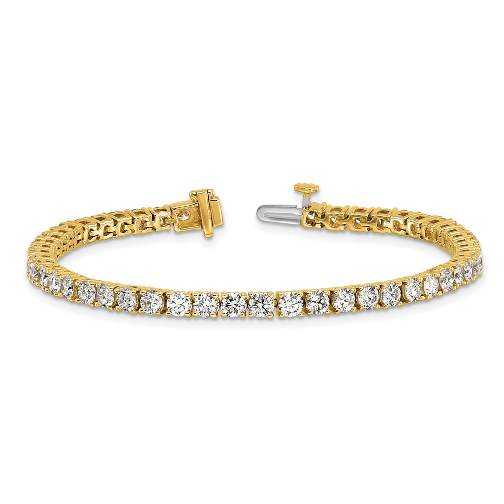 14k 7 carat Lab Grown Diamond VS/SI+ G+ Complete Tennis Bracelet - Sophia Jewelers