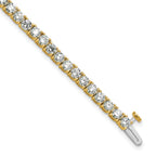 14k 7 carat Lab Grown Diamond VS/SI+ G+ Complete Tennis Bracelet - Sophia Jewelers
