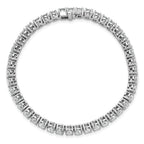 14k White Gold  9 carat Lab Grown Diamond VS+ F+ Complete Tennis Bracelet - Sophia Jewelers