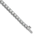 14k White Gold  9 carat Lab Grown Diamond VS+ F+ Complete Tennis Bracelet - Sophia Jewelers