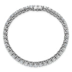 14k White Gold  10 carat Lab Grown Diamond VS+ F+ Complete Tennis Bracelet - Sophia Jewelers