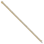 14k 10 carat Lab Grown Diamond VS+ F+ Complete Tennis Bracelet - Sophia Jewelers