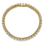 14k 10 carat Lab Grown Diamond VS+ F+ Complete Tennis Bracelet - Sophia Jewelers