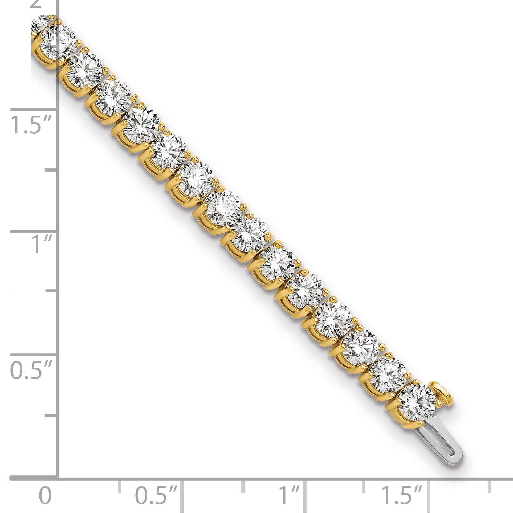 14k 10 carat Lab Grown Diamond VS/SI+ G+ Complete Tennis Bracelet - Sophia Jewelers
