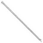 14k White Gold  14 carat Lab Grown Diamond VS+ F+ Complete Tennis Bracelet - Sophia Jewelers