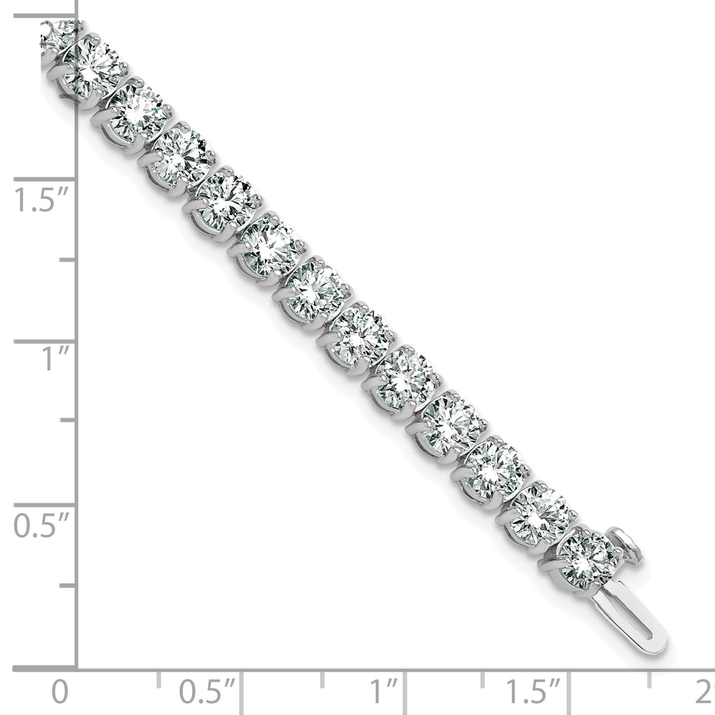14k White Gold  14 carat Lab Grown Diamond VS/SI+ G+ Complete Tennis Bracelet - Sophia Jewelers