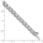 14k White Gold  14 carat Lab Grown Diamond VS/SI+ G+ Complete Tennis Bracelet - Sophia Jewelers
