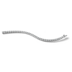 14k White Gold  14 carat Lab Grown Diamond VS/SI+ G+ Complete Tennis Bracelet - Sophia Jewelers