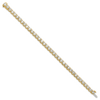 14k 14 carat Lab Grown Diamond VS+ F+ Complete Tennis Bracelet - Sophia Jewelers