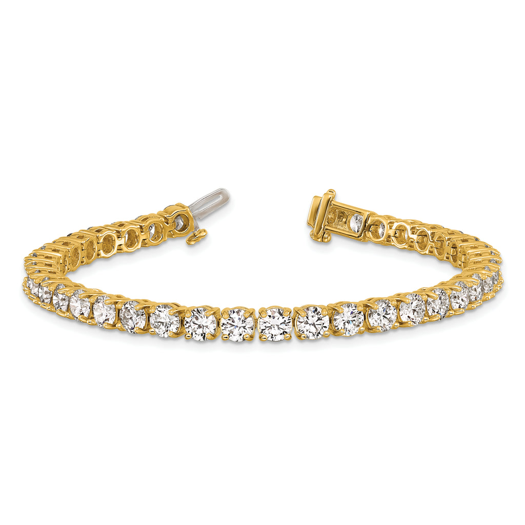 14k 14 carat Lab Grown Diamond VS/SI+ G+ Complete Tennis Bracelet - Sophia Jewelers