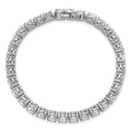 14k White Gold 16 carat Lab Grown Diamond VS/SI+ G+ Complete Tennis Bracelet - Sophia Jewelers