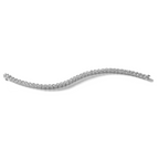 14k White Gold 16 carat Lab Grown Diamond VS/SI+ G+ Complete Tennis Bracelet - Sophia Jewelers