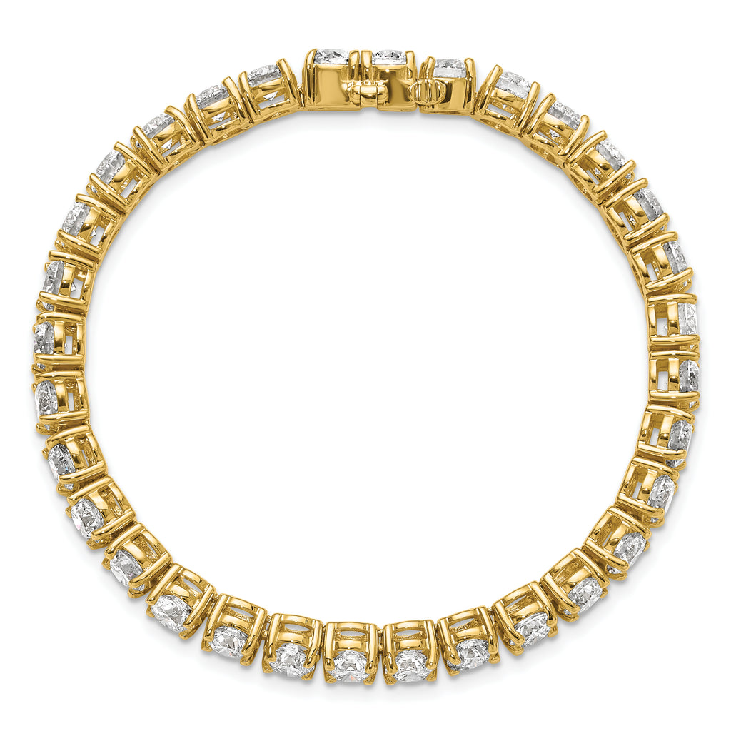 14k 16 carat Lab Grown Diamond VS+ F+ Complete Tennis Bracelet - Sophia Jewelers