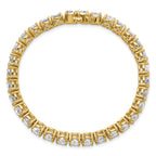 14k 16 carat Lab Grown Diamond VS/SI+ G+ Complete Tennis Bracelet - Sophia Jewelers