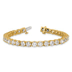 14k 16 carat Lab Grown Diamond VS/SI+ G+ Complete Tennis Bracelet - Sophia Jewelers