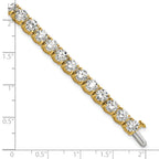 14k 16 carat Lab Grown Diamond VS/SI+ G+ Complete Tennis Bracelet - Sophia Jewelers
