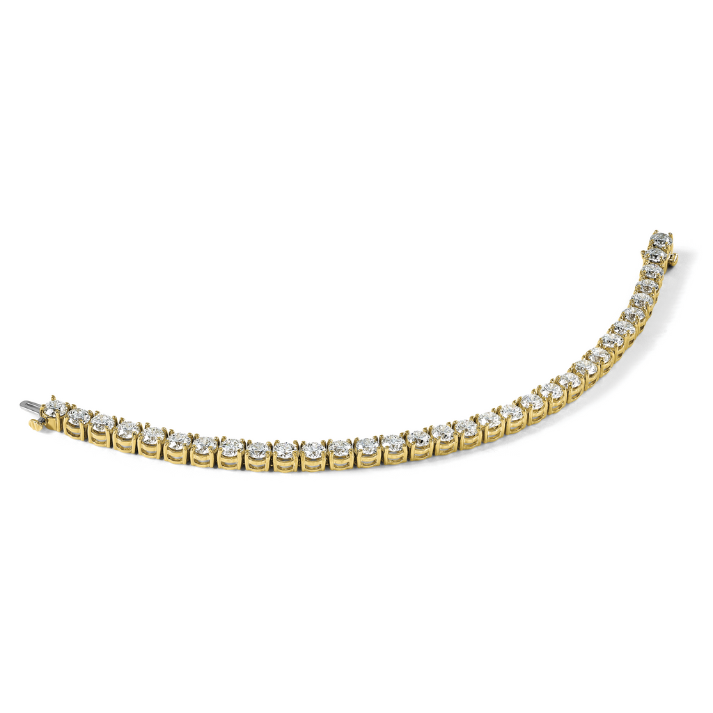14k 16 carat Lab Grown Diamond VS/SI+ G+ Complete Tennis Bracelet - Sophia Jewelers
