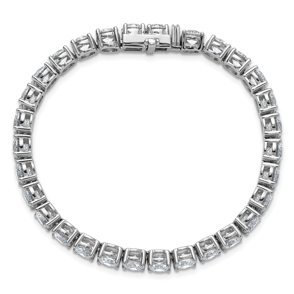 14k White Gold  22 1/2 carat Lab Grown Diamond VS+ F+ Complete Tennis Bracelet - Sophia Jewelers