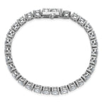 14k White Gold  22 1/2 carat Lab Grown Diamond VS+ F+ Complete Tennis Bracelet - Sophia Jewelers