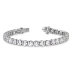 14k White Gold  22 1/2 carat Lab Grown Diamond VS+ F+ Complete Tennis Bracelet - Sophia Jewelers