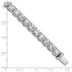 14k White Gold  22 1/2 carat Lab Grown Diamond VS/SI+ G+ Complete Tennis Bracelet - Sophia Jewelers