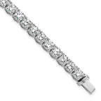 14k White Gold  22 1/2 carat Lab Grown Diamond VS+ F+ Complete Tennis Bracelet - Sophia Jewelers