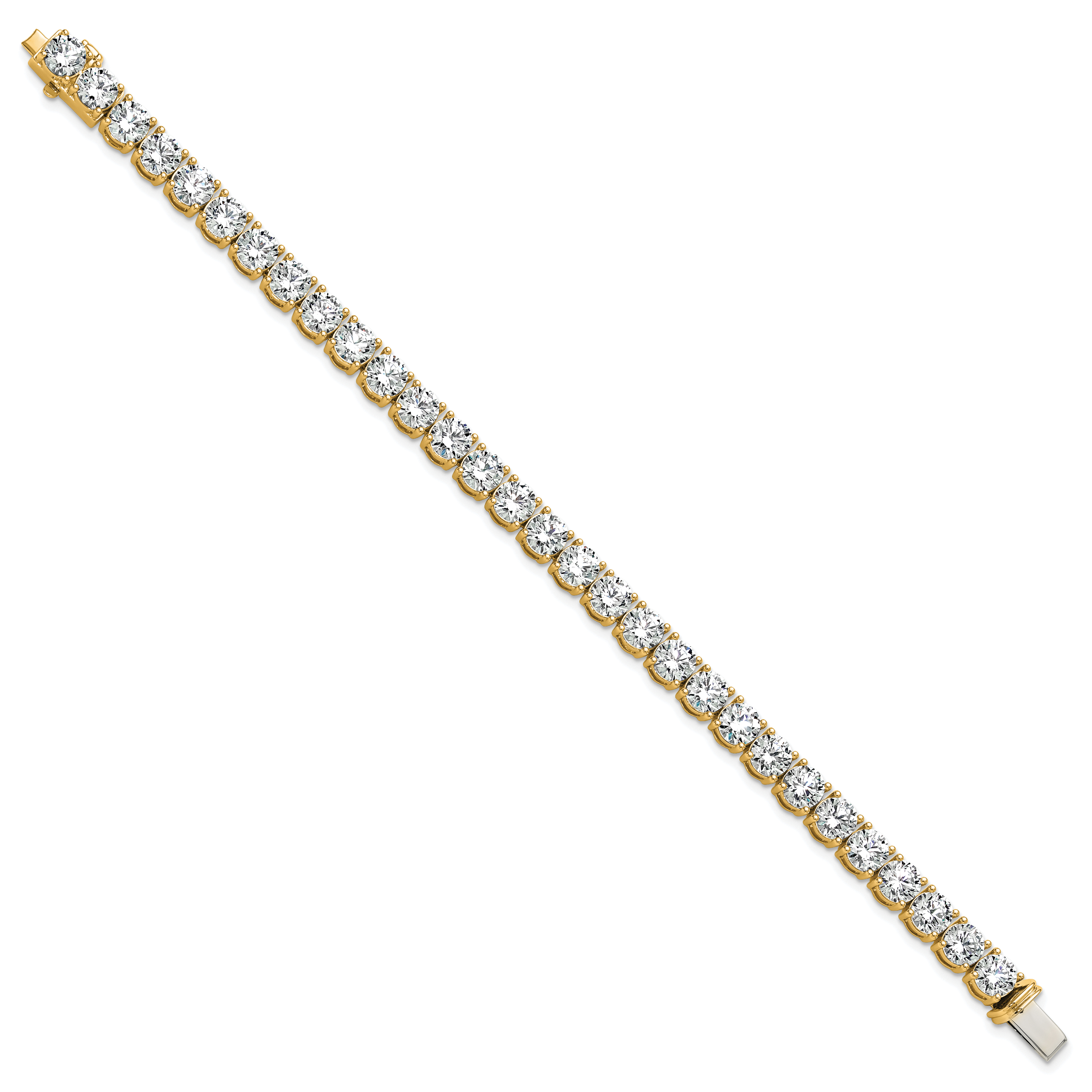 14k 22 1/2 carat Lab Grown Diamond VS/SI+ G+ Complete Tennis Bracelet - Sophia Jewelers