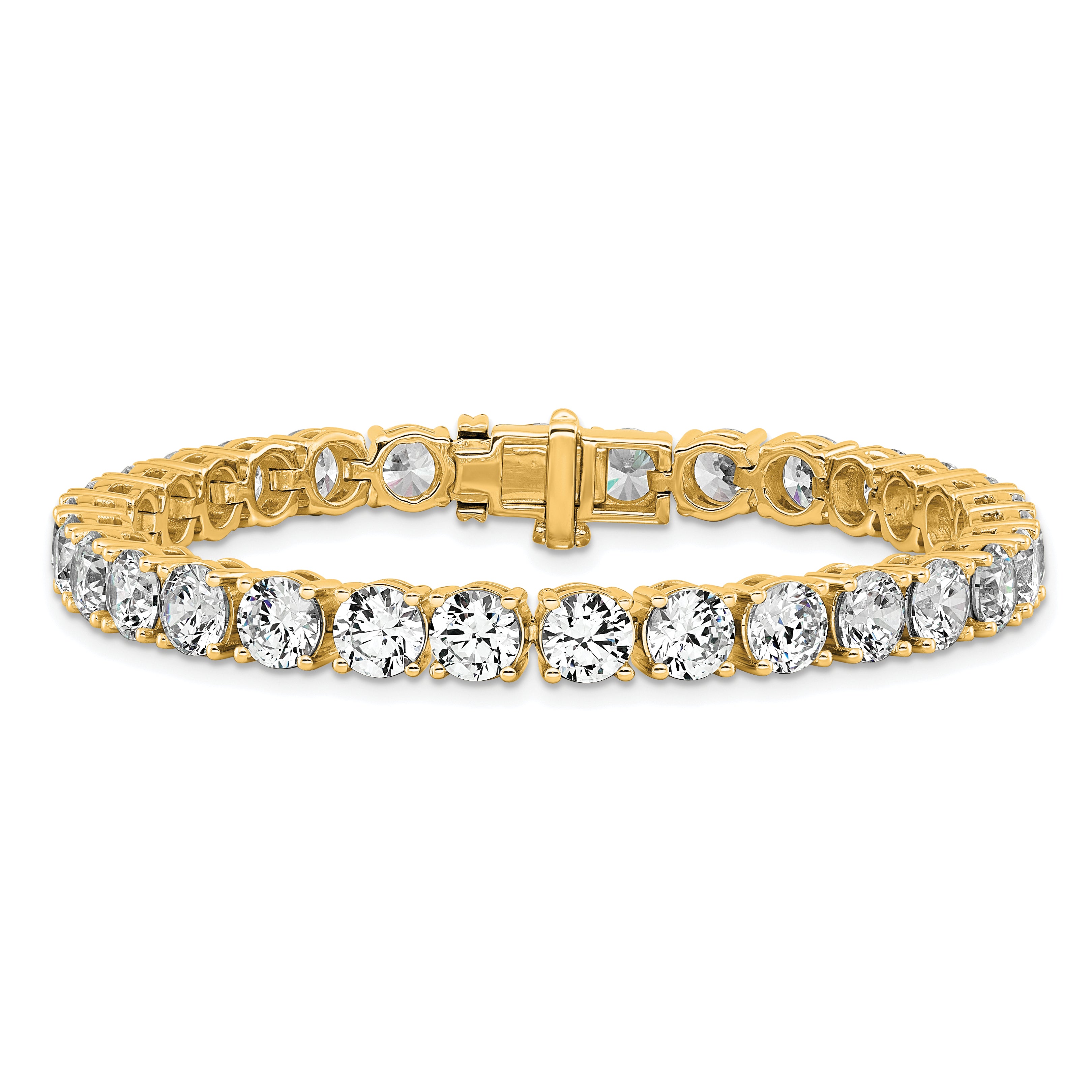 14k 22 1/2 carat Lab Grown Diamond VS/SI+ G+ Complete Tennis Bracelet - Sophia Jewelers