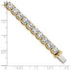 14k 22 1/2 carat Lab Grown Diamond VS/SI+ G+ Complete Tennis Bracelet - Sophia Jewelers