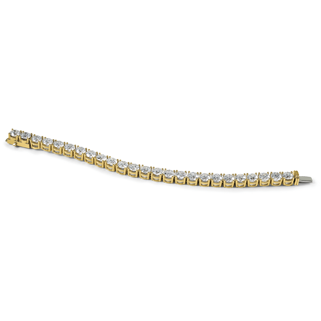 14k 22 1/2 carat Lab Grown Diamond VS+ F+ Complete Tennis Bracelet - Sophia Jewelers
