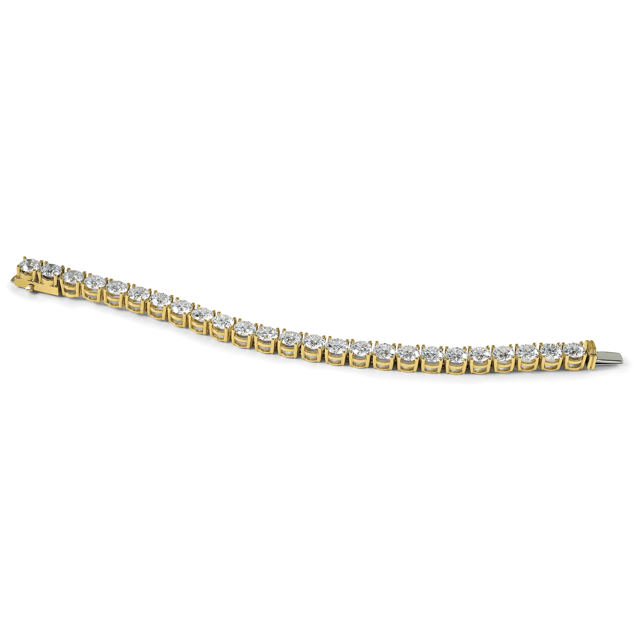 14k 22 1/2 carat Lab Grown Diamond VS+ F+ Complete Tennis Bracelet - Sophia Jewelers