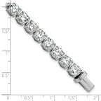 14k White Gold  25 carat Lab Grown Diamond VS/SI+ G+ Complete Tennis Bracelet - Sophia Jewelers