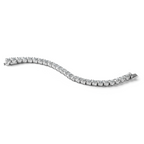 14k White Gold  25 carat Lab Grown Diamond VS/SI+ G+ Complete Tennis Bracelet - Sophia Jewelers