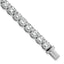 14k White Gold  25 carat Lab Grown Diamond VS/SI+ G+ Complete Tennis Bracelet - Sophia Jewelers