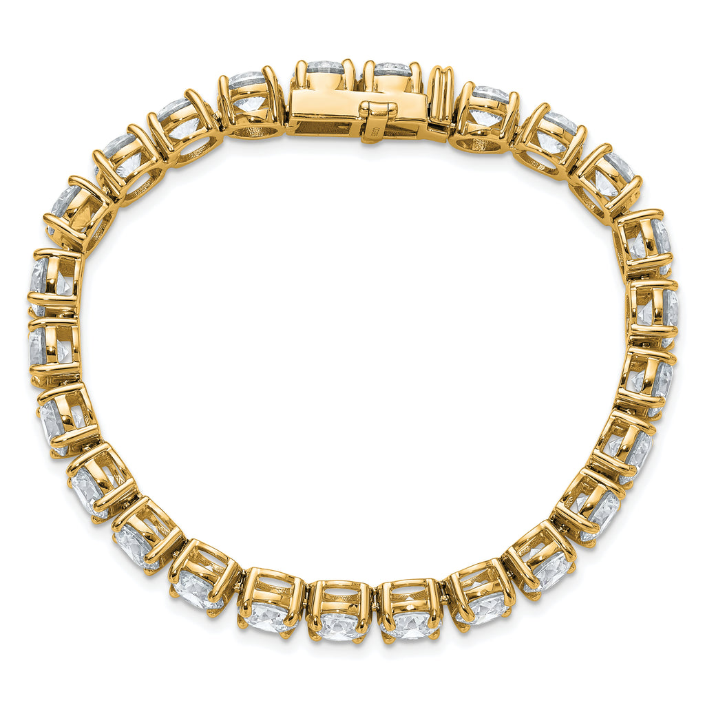 14k 25 carat Lab Grown Diamond VS/SI+ G+ Complete Tennis Bracelet - Sophia Jewelers