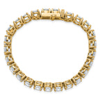 14k 25 carat Lab Grown Diamond VS+ F+ Complete Tennis Bracelet - Sophia Jewelers