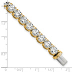 14k 25 carat Lab Grown Diamond VS/SI+ G+ Complete Tennis Bracelet - Sophia Jewelers
