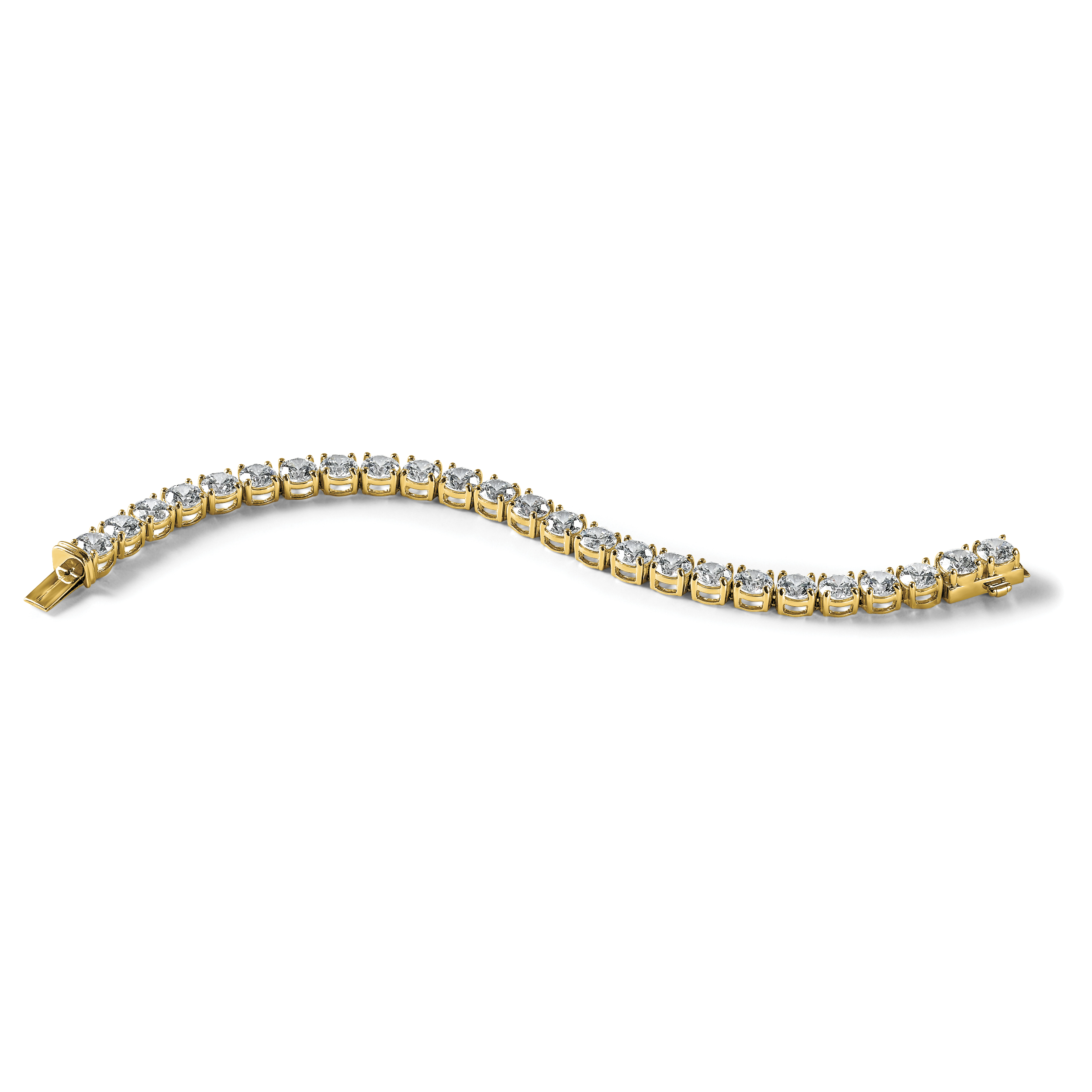14k 25 carat Lab Grown Diamond VS/SI+ G+ Complete Tennis Bracelet - Sophia Jewelers