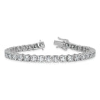 14k White Gold  11 1/8 carat Lab Grown Diamond VS/SI+ G+ Complete Tennis Bracelet - Sophia Jewelers