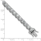 14k White Gold  11 1/8 carat Lab Grown Diamond VS+ F+ Complete Tennis Bracelet - Sophia Jewelers