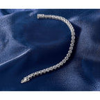 14k White Gold  11 1/8 carat Lab Grown Diamond VS/SI+ G+ Complete Tennis Bracelet - Sophia Jewelers