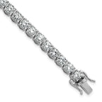 14k White Gold  11 1/8 carat Lab Grown Diamond VS/SI+ G+ Complete Tennis Bracelet - Sophia Jewelers