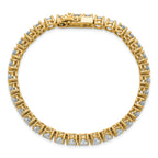 14k 11 1/8 carat Lab Grown Diamond VS+ F+ Complete Tennis Bracelet - Sophia Jewelers