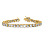 14k 11 1/8 carat Lab Grown Diamond VS/SI+ G+ Complete Tennis Bracelet - Sophia Jewelers