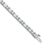 14k White Gold 10 carat Certified Lab Grown Diamond VS+ F+ Complete Emerald and Round Tennis Bracele - Sophia Jewelers