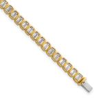 14k 6 1/2 carat Lab Grown Diamond VS/SI+ G+ Complete Emerald Bezel Set Tennis Bracelet - Sophia Jewelers